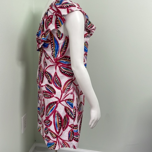 J. Crew one shoulder ruffle dress - Picture 5 of 10